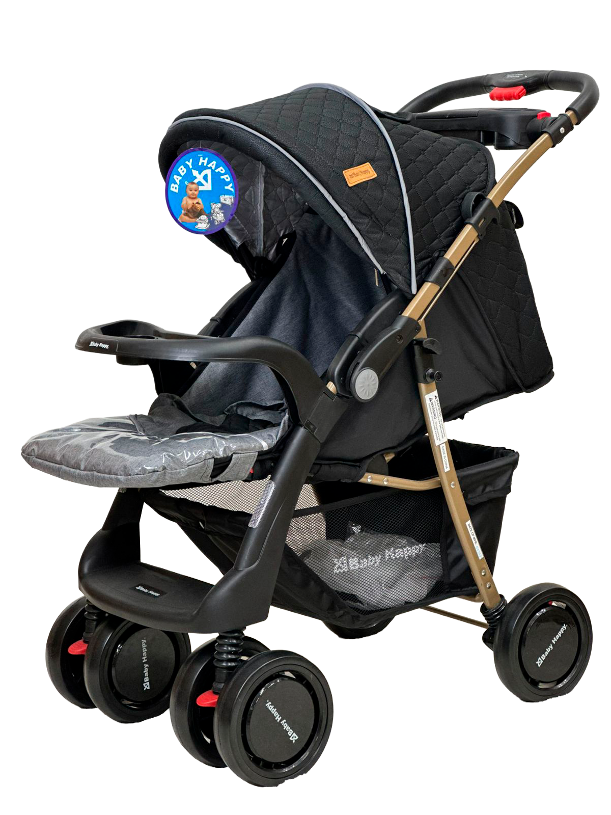 CARRINHO BABY HAPPY 501 PRETO