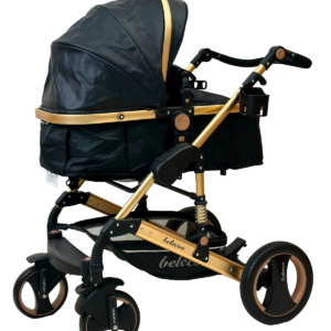 CARRINHO CB Q3 PU PRETO C/BEBE