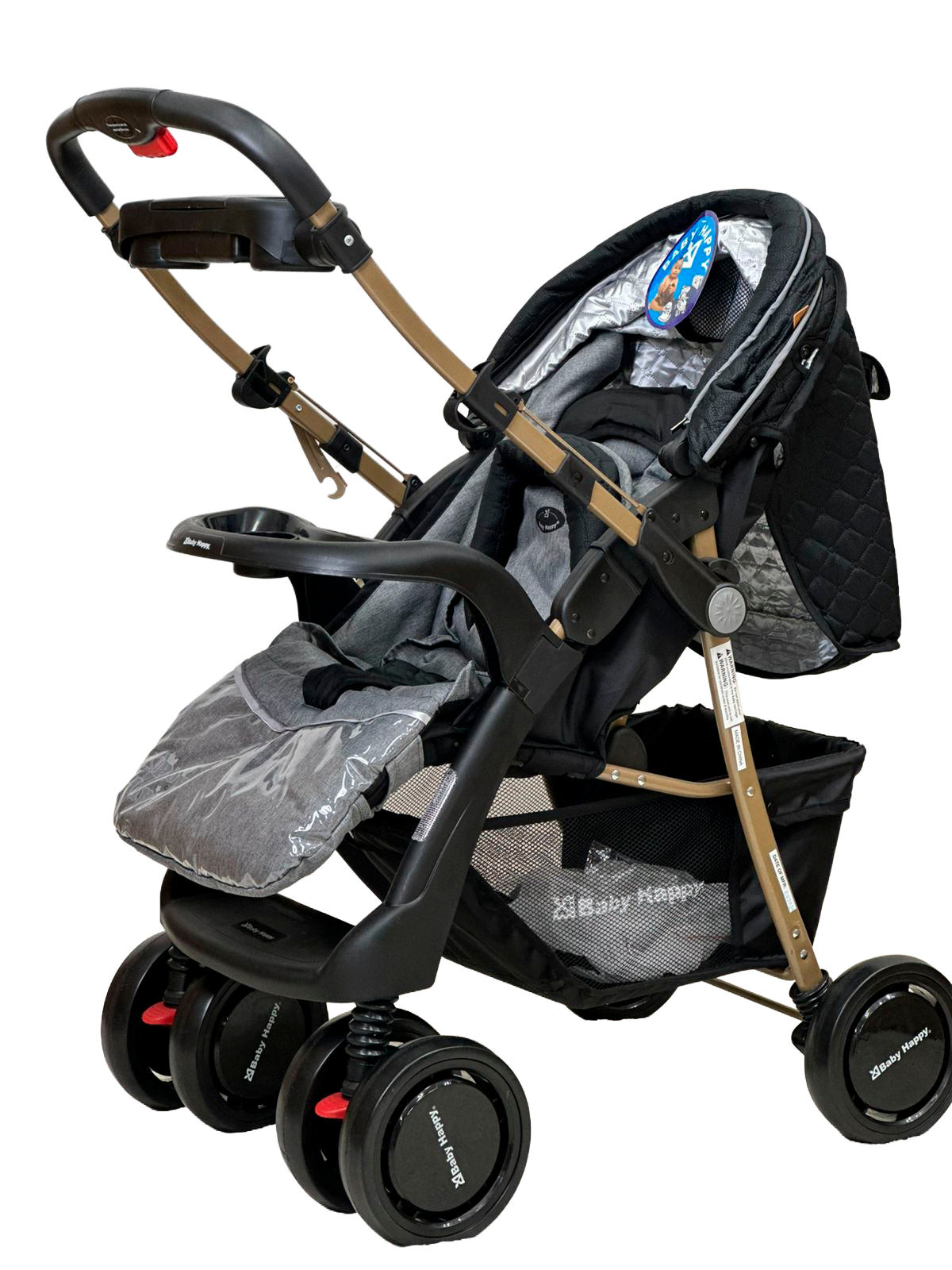 CARRINHO BABY HAPPY 501 PRETO