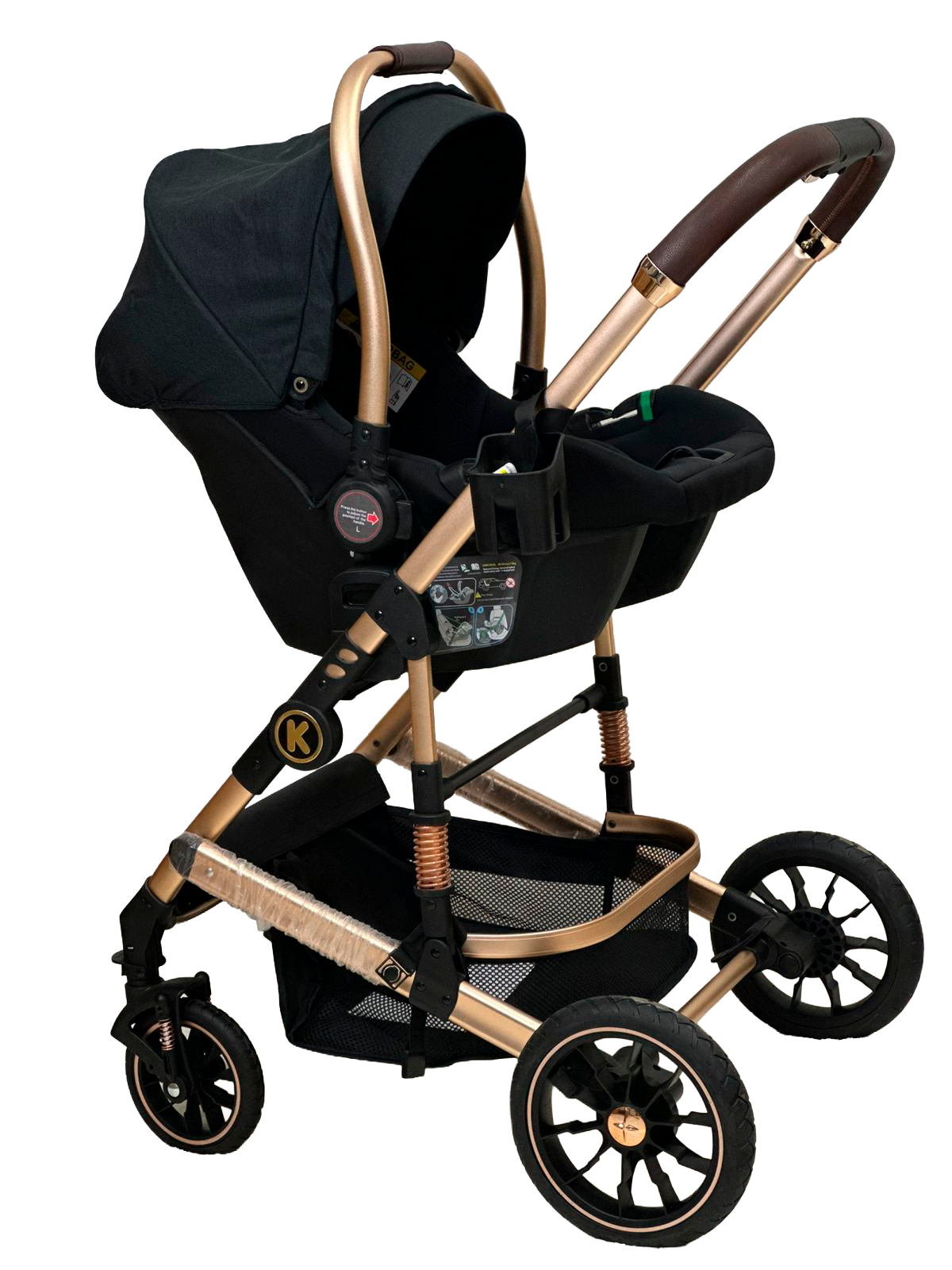 CARRINHO KAEDIN PRETO C/BEBE 520-2